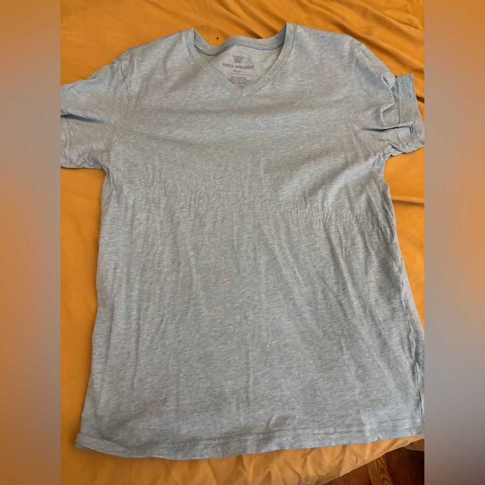 2 Mack Weldon V-Neck Pima T-Shirts- Men